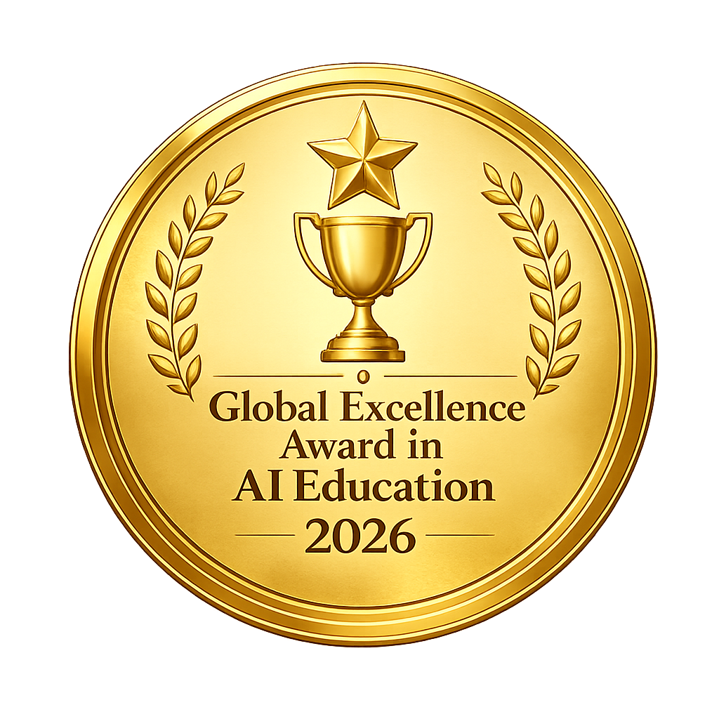 Global Excellence Award in AI Education 2026 seal